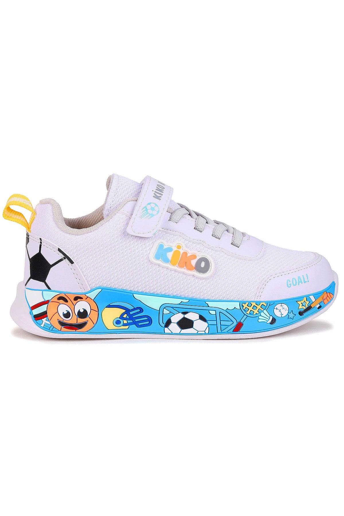 Velcro Günlük Cırtlı Erkek Çocuk Spor Ayakkabı Beyaz - Buz