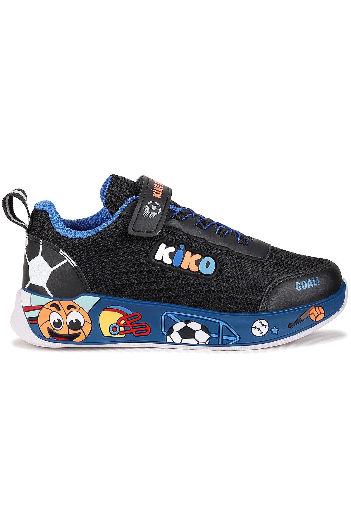 Velcro Günlük Cırtlı Erkek Çocuk Spor Ayakkabı Siyah - Saks