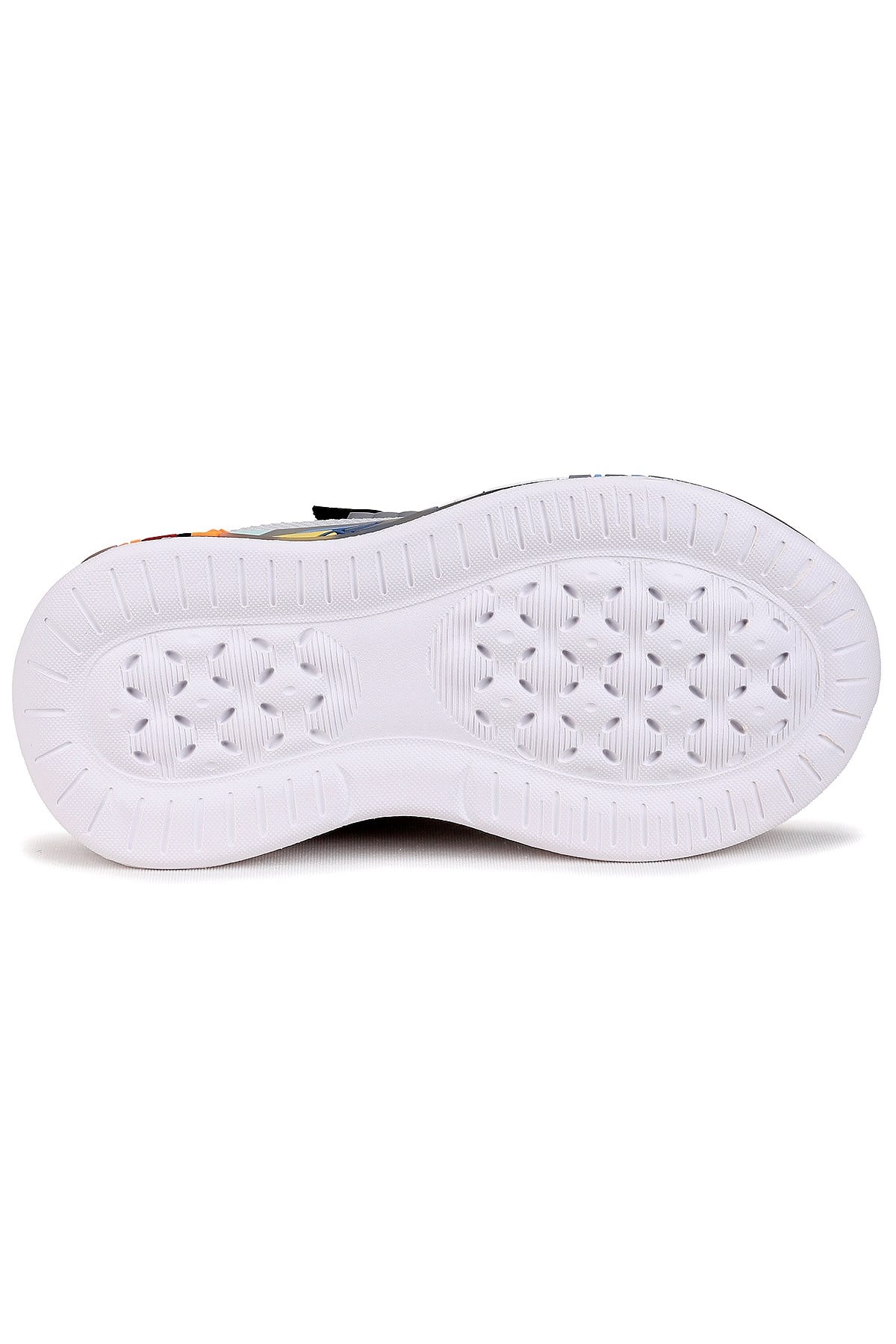 Velcro Işıklı Günlük Cırtlı Erkek Çocuk Spor Ayakkabı Buz - Füme