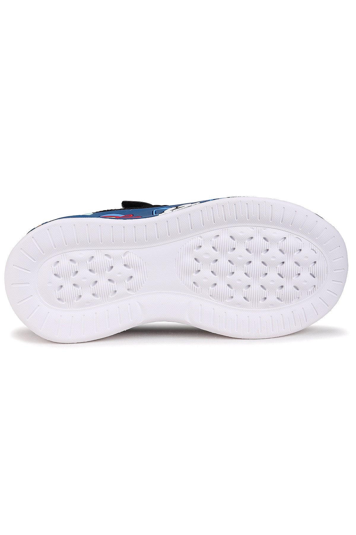 Velcro Işıklı Günlük Cırtlı Erkek Çocuk Spor Ayakkabı Siyah - Saks