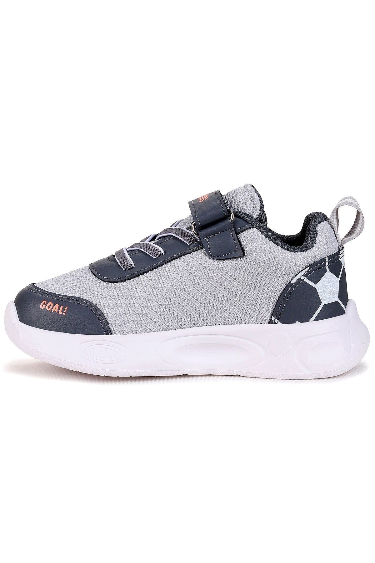 Velcro Işıklı Günlük Cırtlı Erkek Çocuk Spor Ayakkabı Buz - Füme