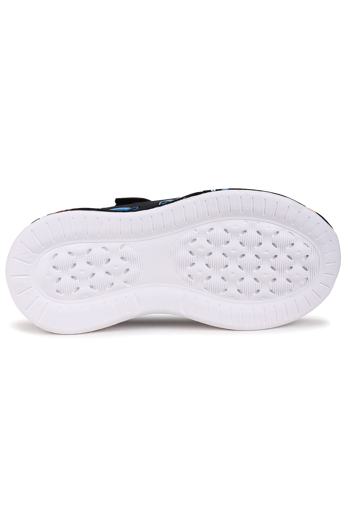 Velcro Işıklı Günlük Cırtlı Erkek Çocuk Spor Ayakkabı Siyah - Füme