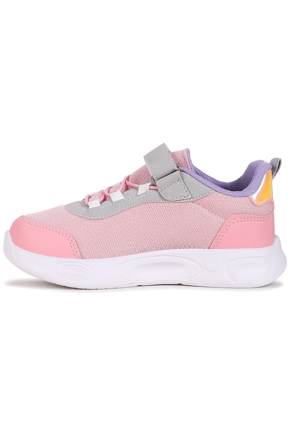 Venzo Unicorn Işıklı Cırtlı Kız Çocuk Spor Ayakkabı Pembe - Buz
