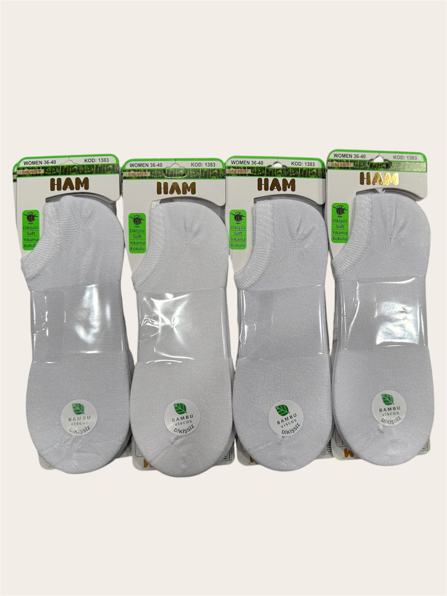 Ham Kadın Viskon Bambu Sneakers ( 12 adet )