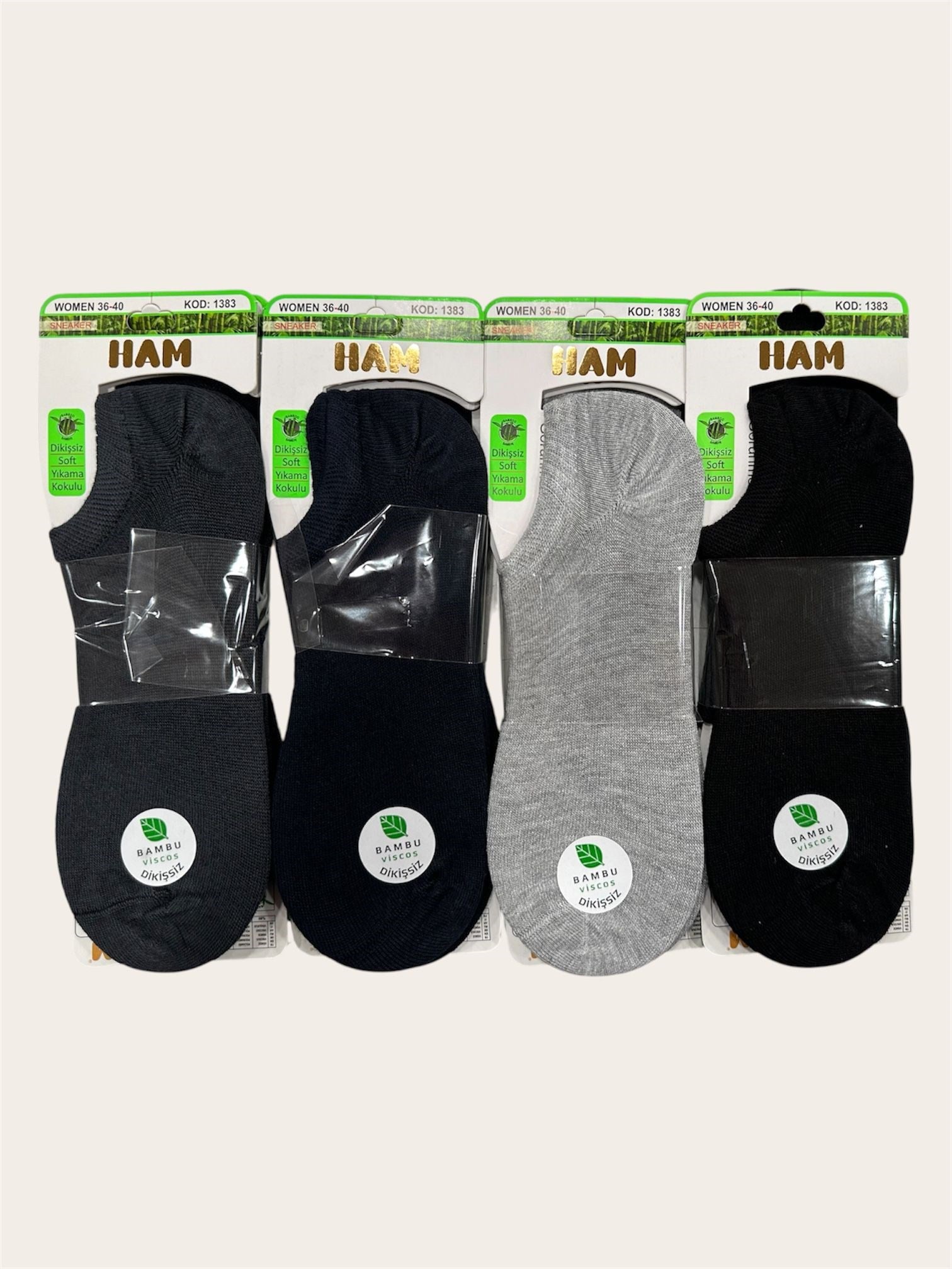Ham Kadın Viskon Bambu Sneakers ( 12 adet )