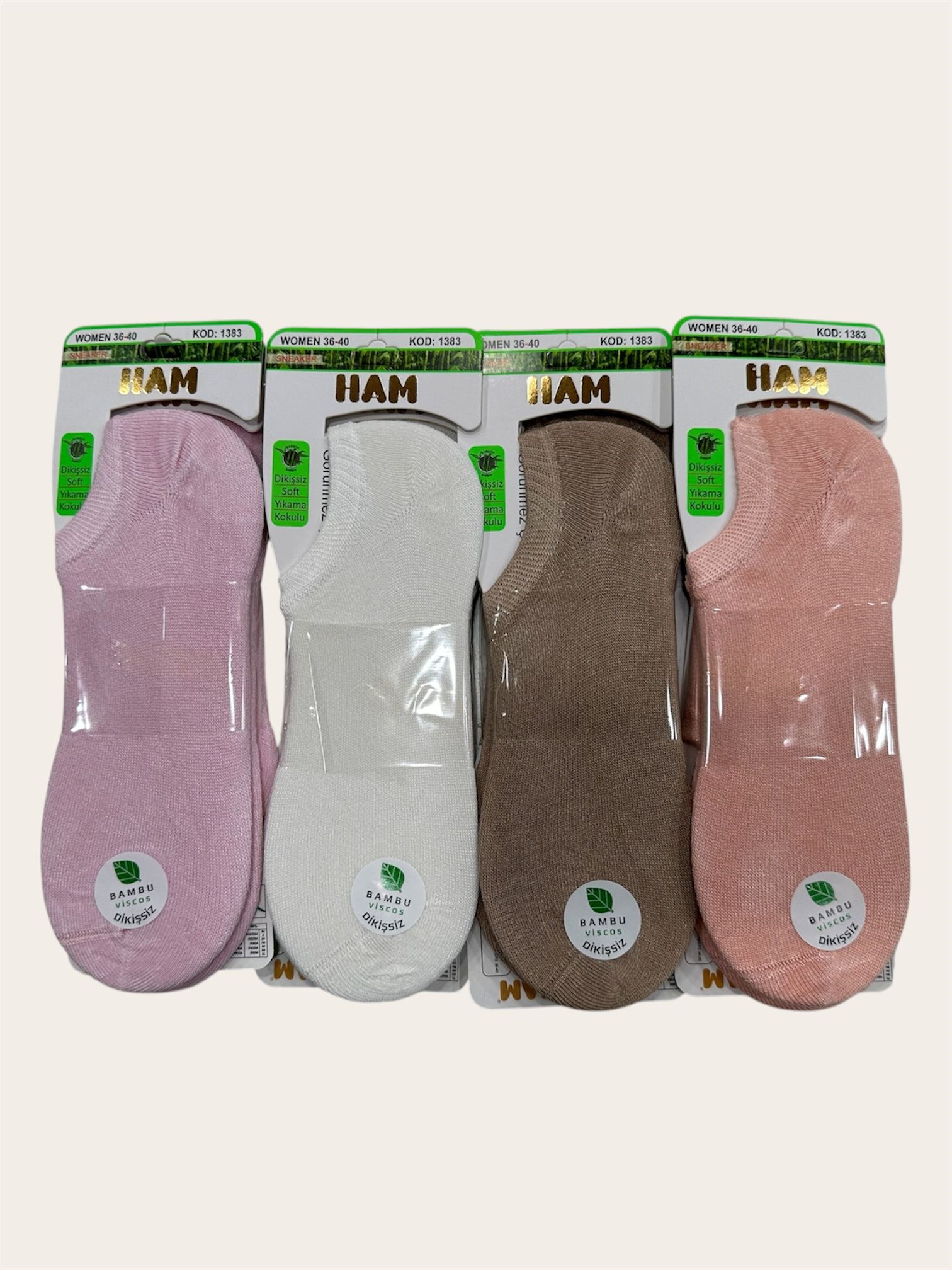 Ham Kadın Viskon Bambu Sneakers ( 12 adet )