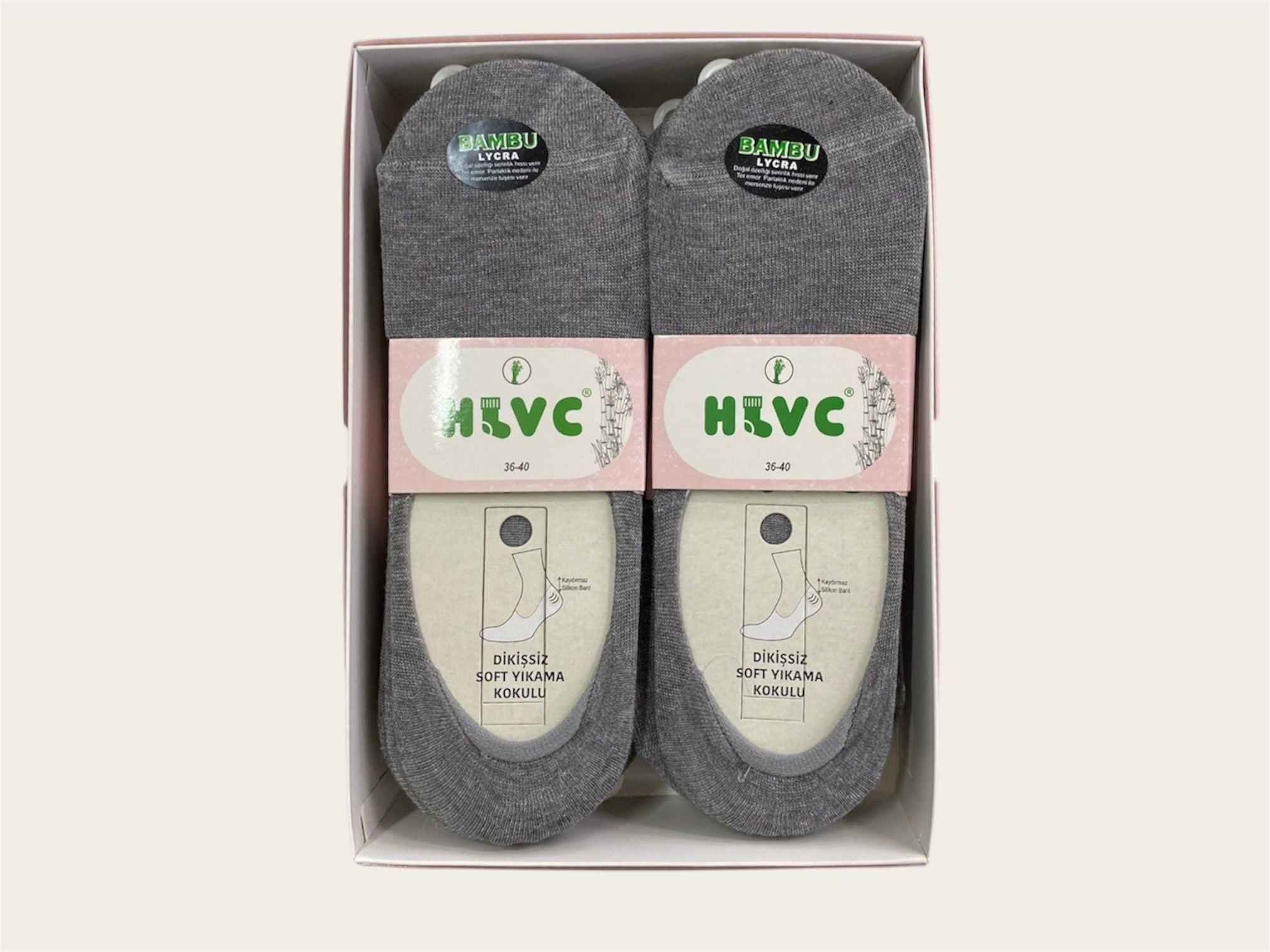 HLVC Bayan Bambu Babet Silikonlu (12 Adet)