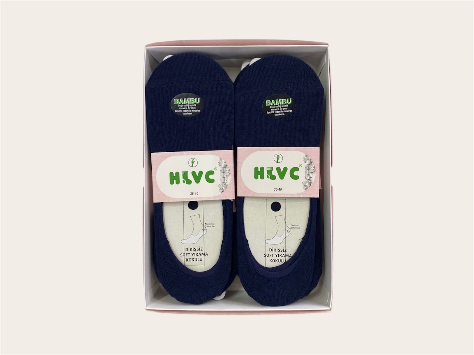HLVC Bayan Bambu Babet Silikonlu (12 Adet)