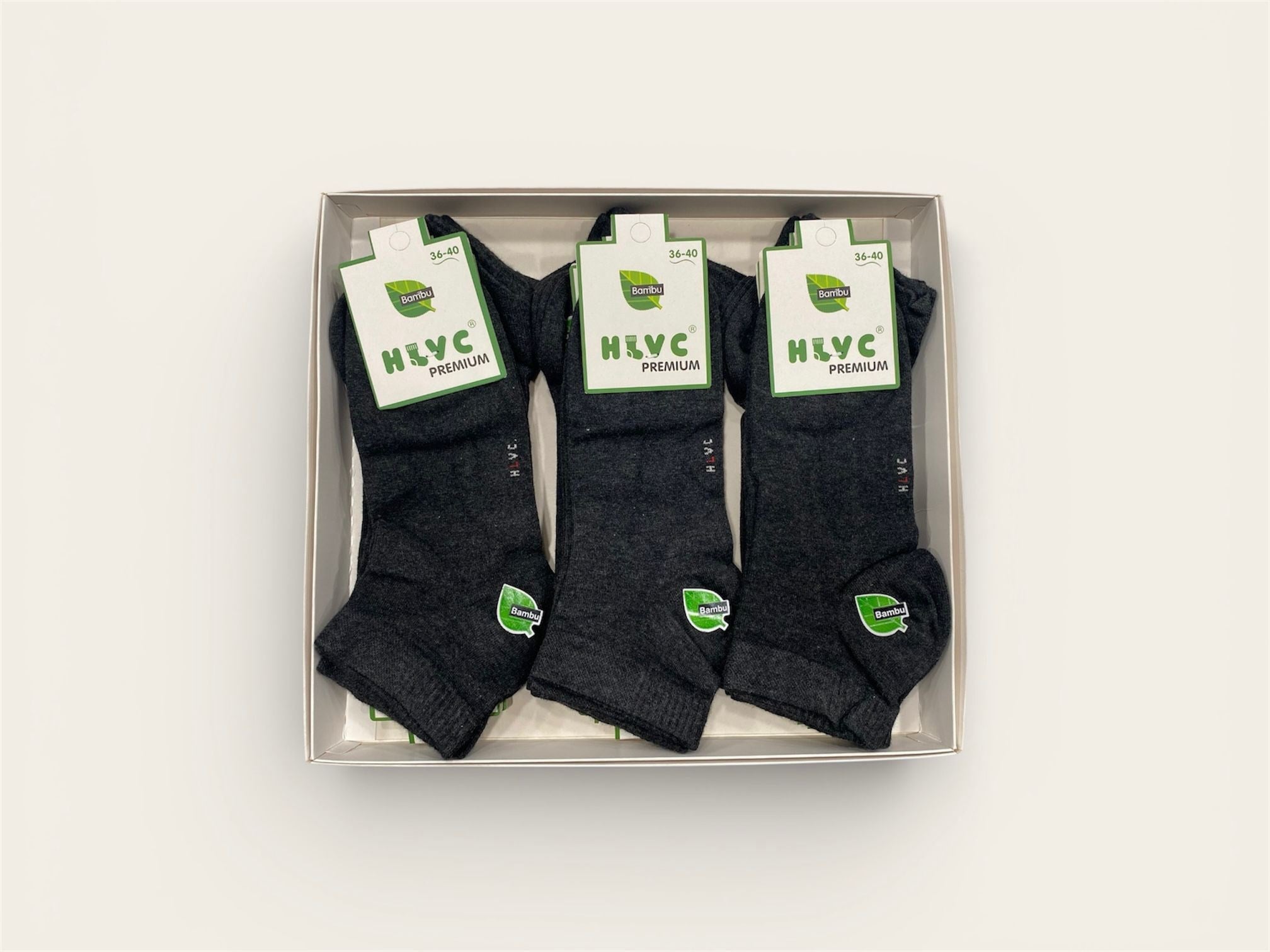 HLVC Bayan Bambu Patik Dikişsiz Yıkamalı (12 Çift)