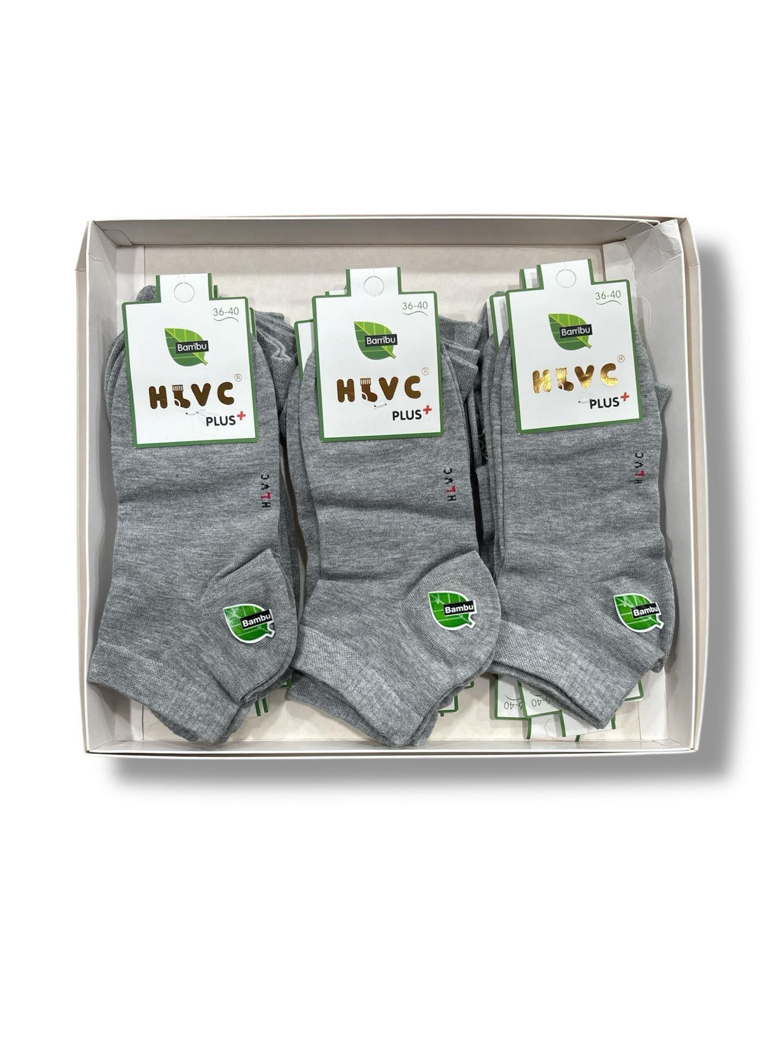 HLVC Bayan Bambu Patik Dikişsiz Yıkamalı (12 Çift)