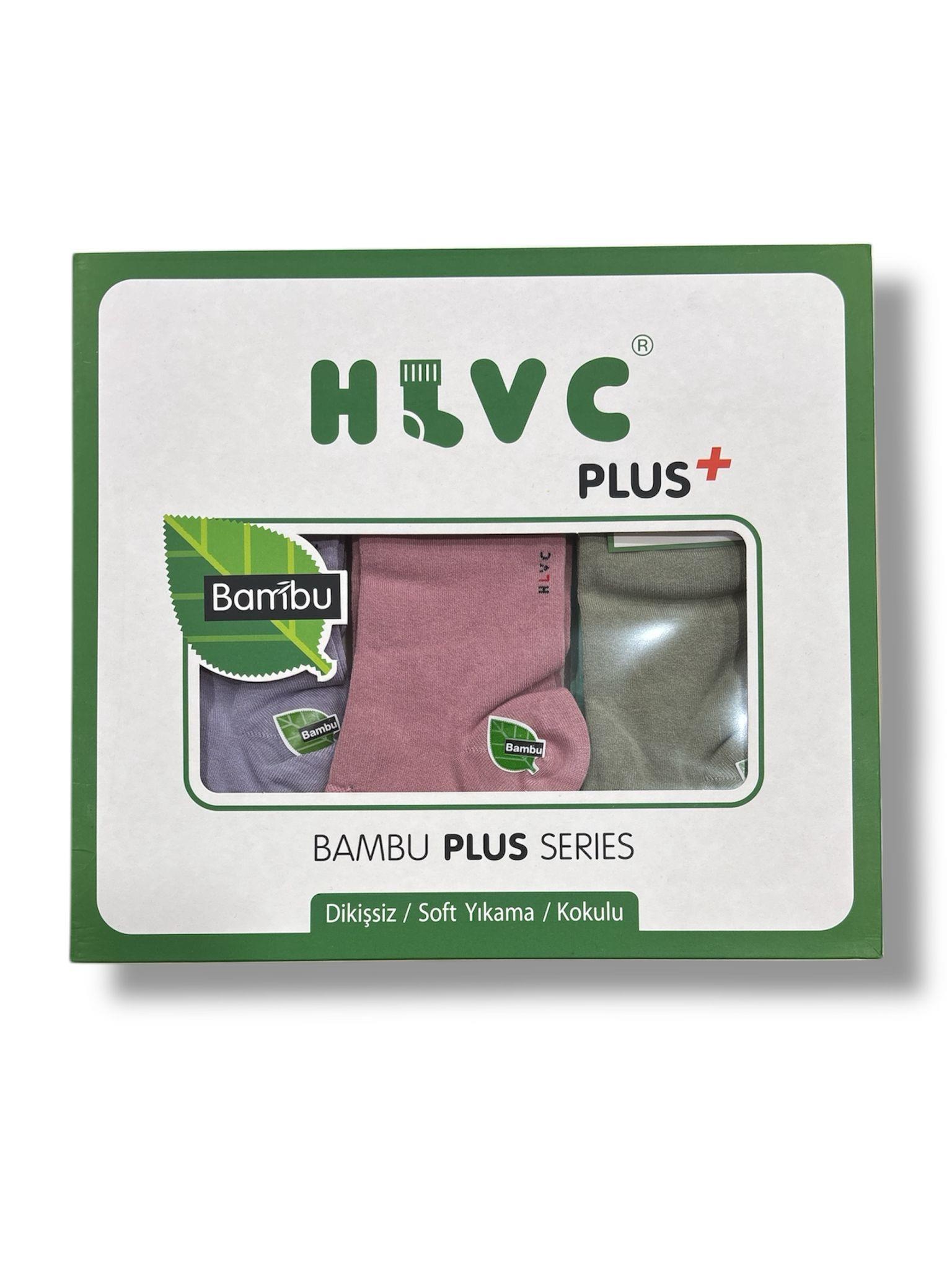 HLVC Bayan Bambu Patik Dikişsiz Yıkamalı (12 Çift)