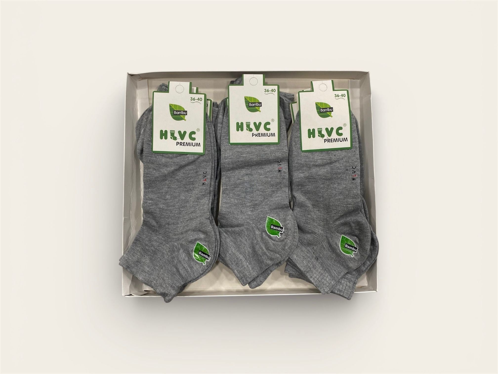 HLVC Bayan Bambu Patik Dikişsiz Yıkamalı (12 Çift)