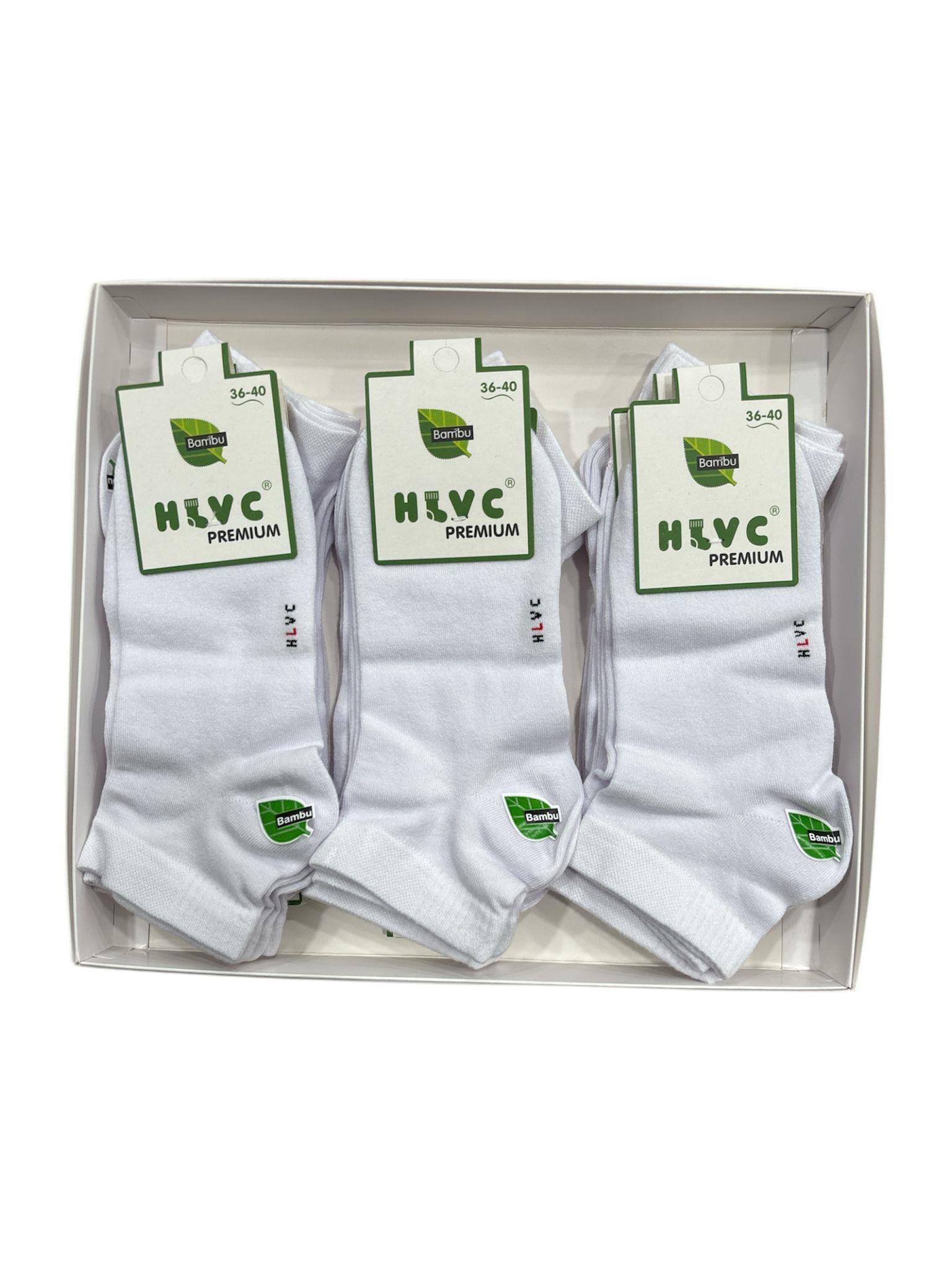 HLVC Bayan Bambu Patik Dikişsiz Yıkamalı (12 Çift)