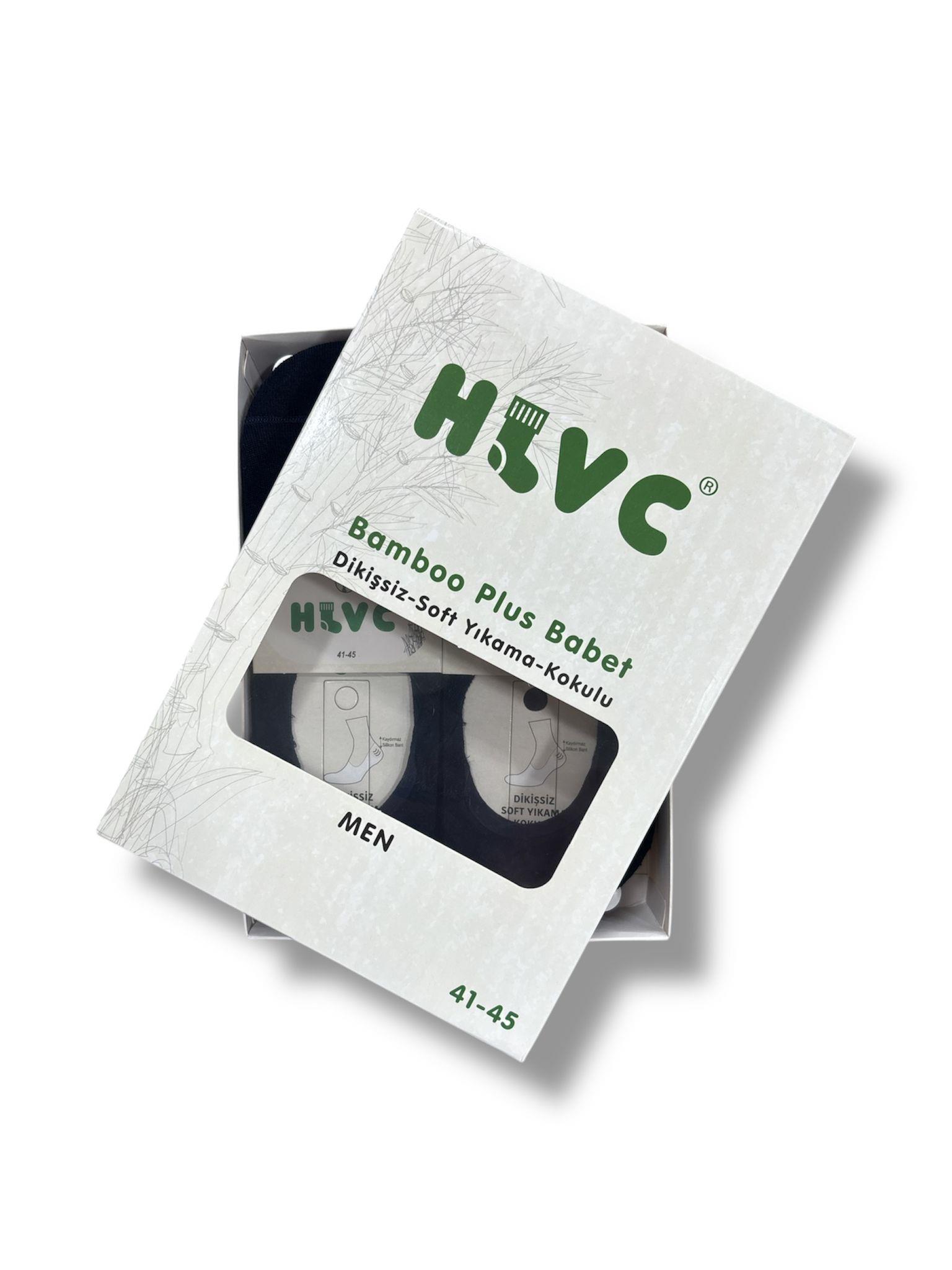 HLVC Erkek Bambu Babet Silikonlu (12 Adet)