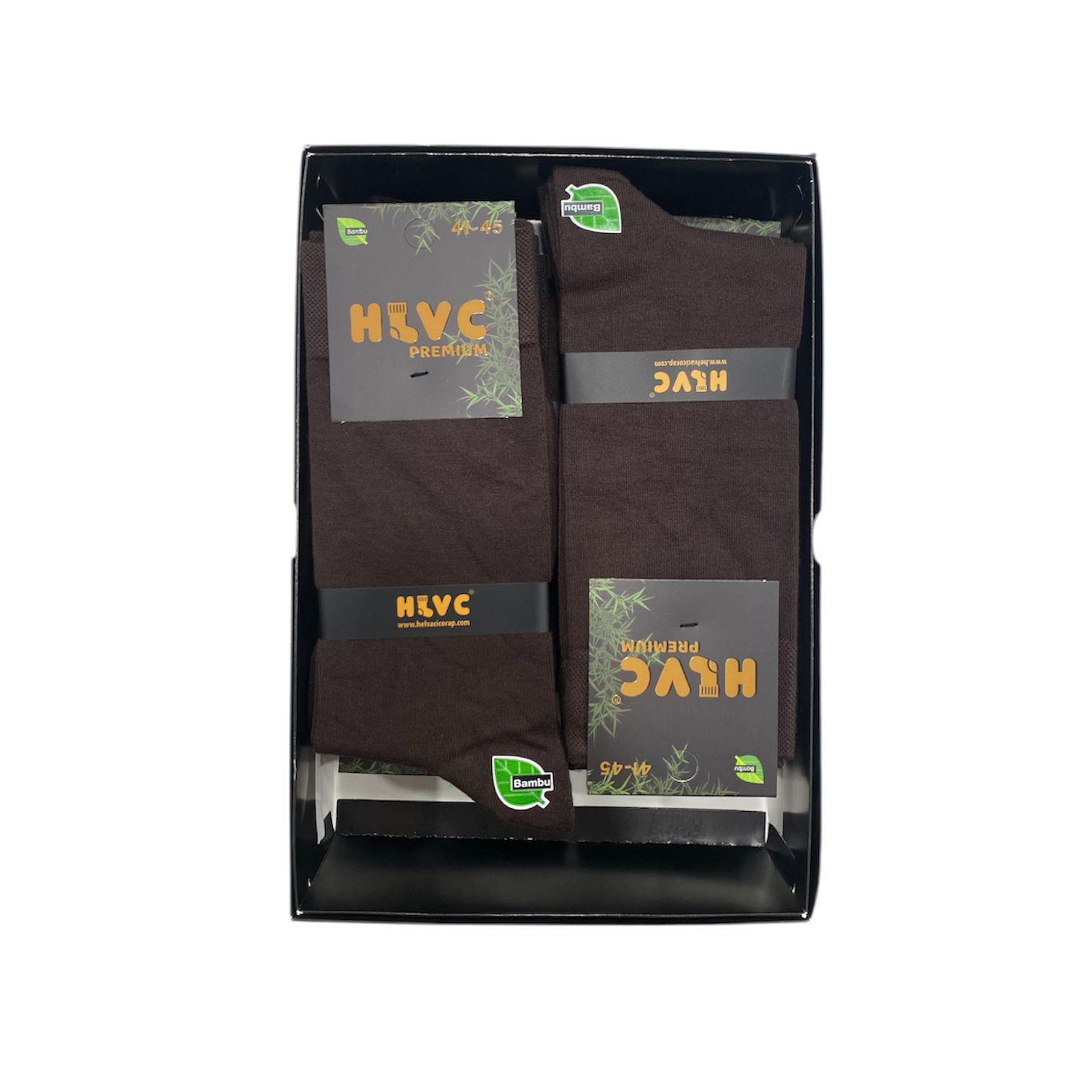 HLVC Erkek Bambu Çorap 4 Mevsim (12 Adet)