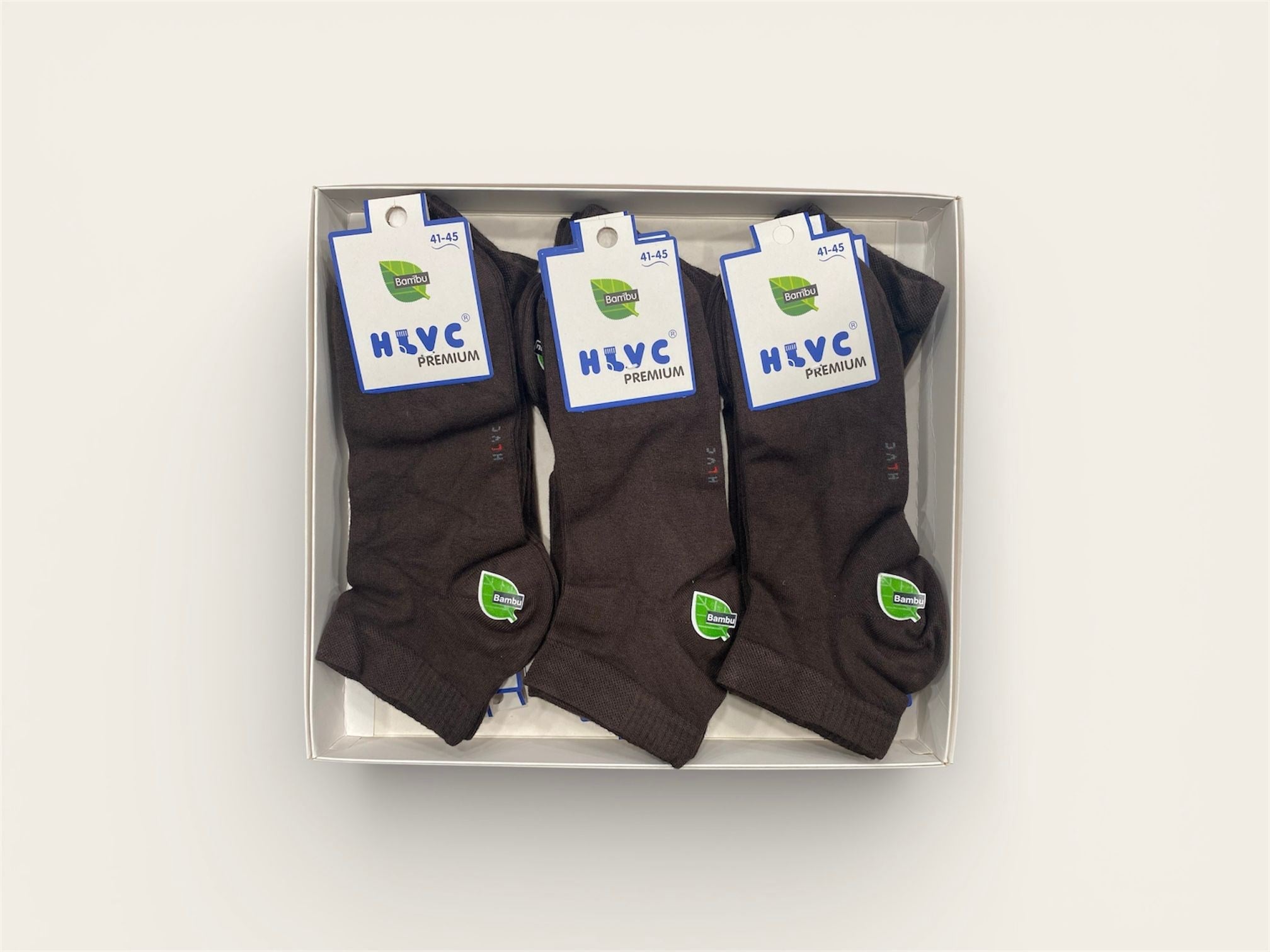 HLVC Erkek Bambu Patik Dikişsiz Yıkamalı (12 Çift)