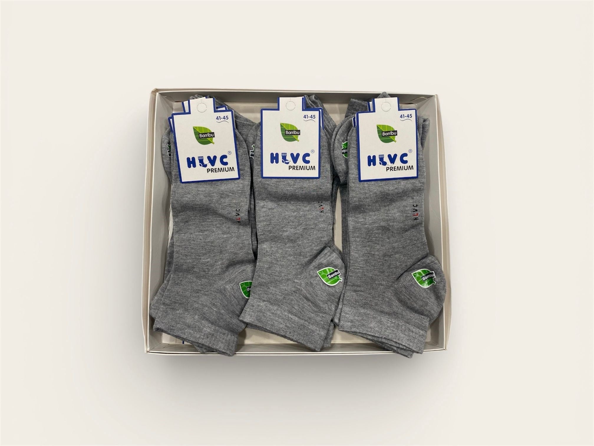 HLVC Erkek Bambu Patik Dikişsiz Yıkamalı (12 Çift)