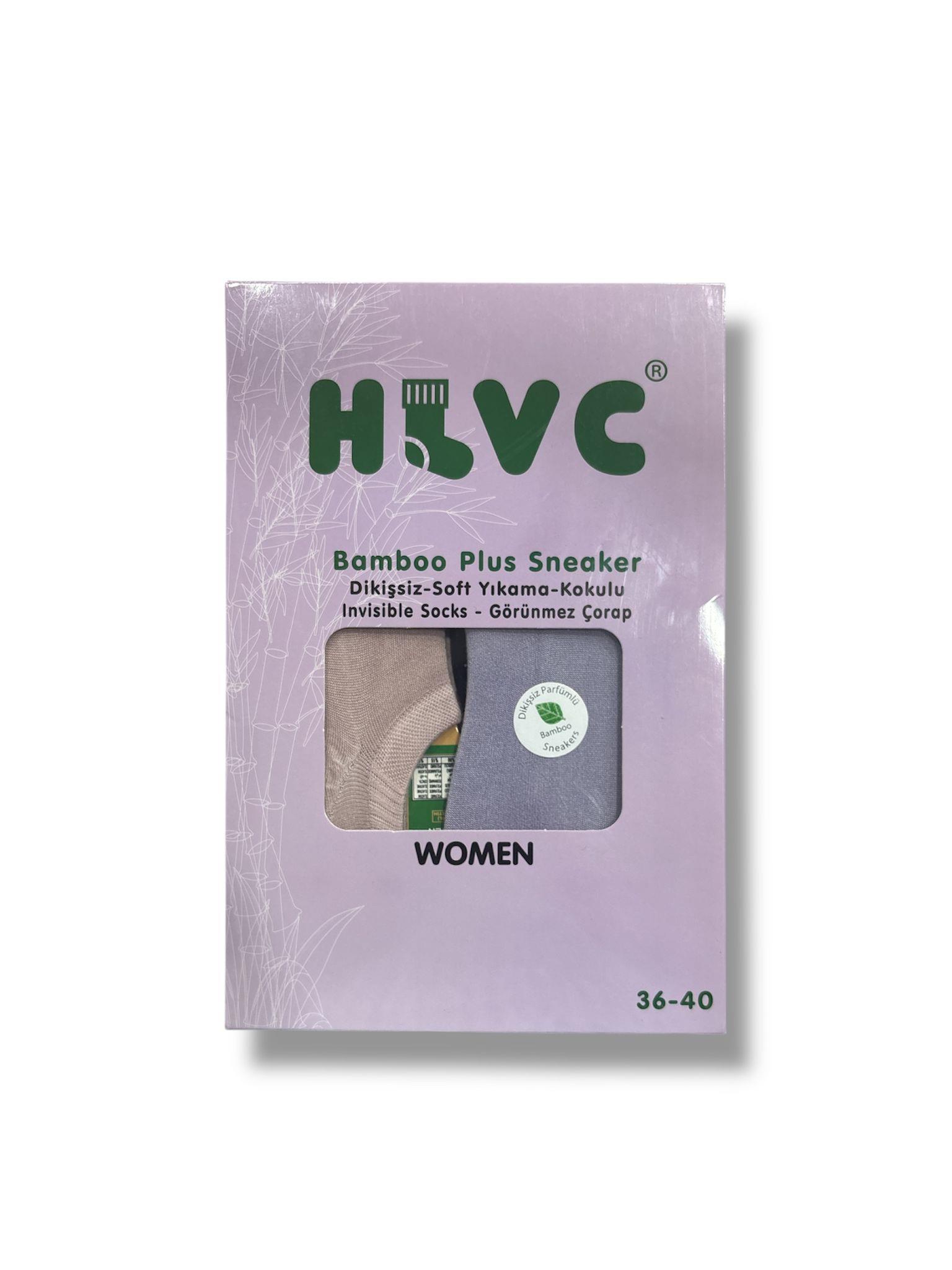 HLVC Kadın Bambu Sneakers Yıkamalı (12 Çift)