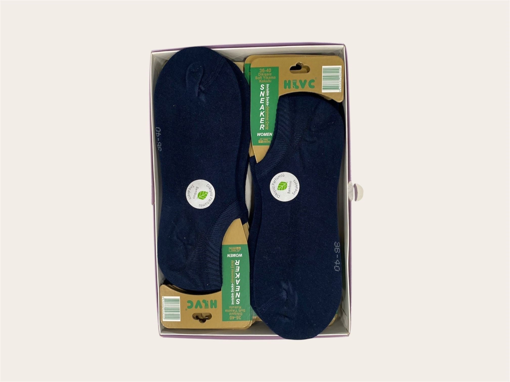 HLVC Kadın Bambu Sneakers Yıkamalı (12 Çift)
