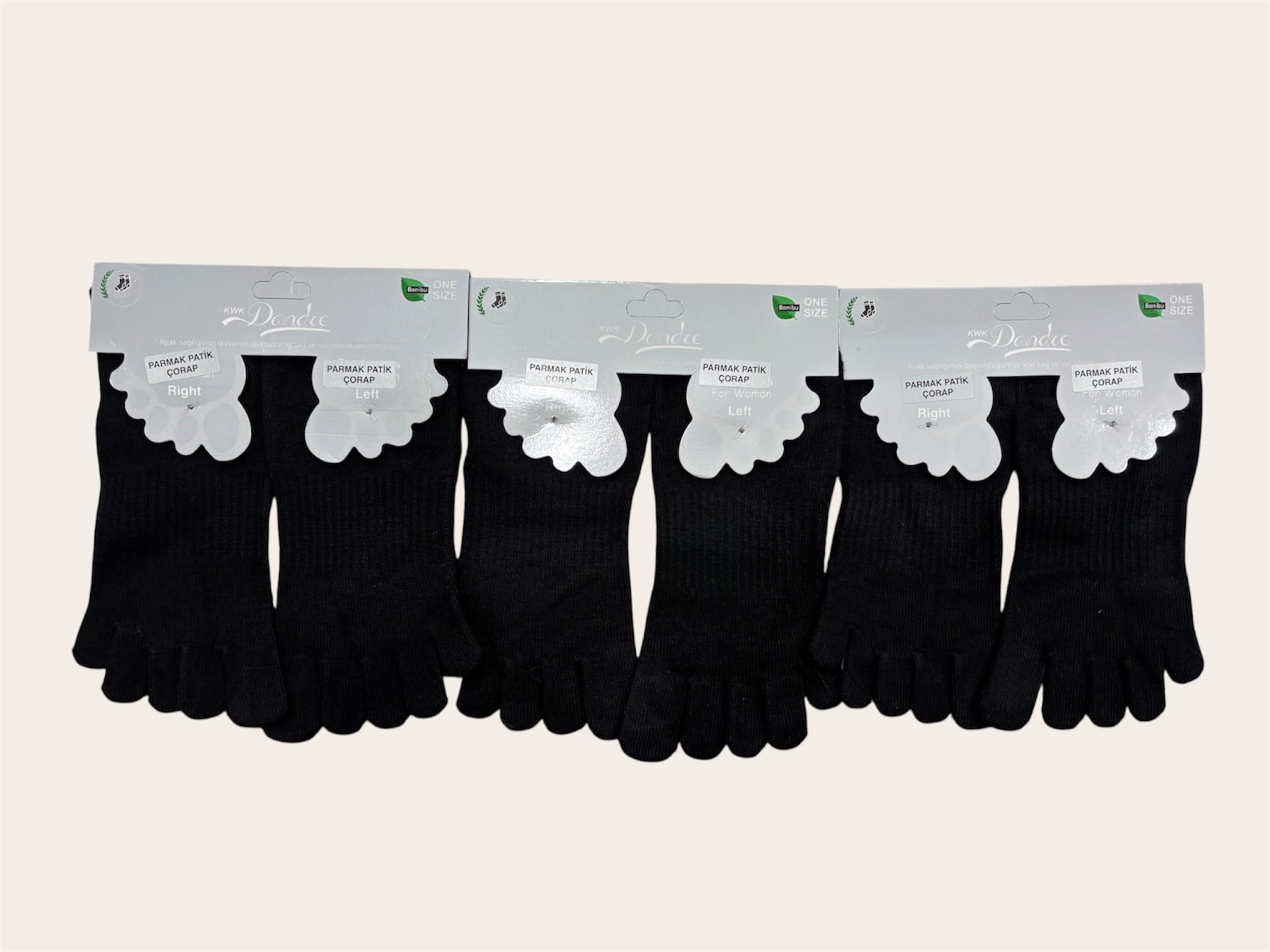 Parmak Çorap Unisex ( 12'li )