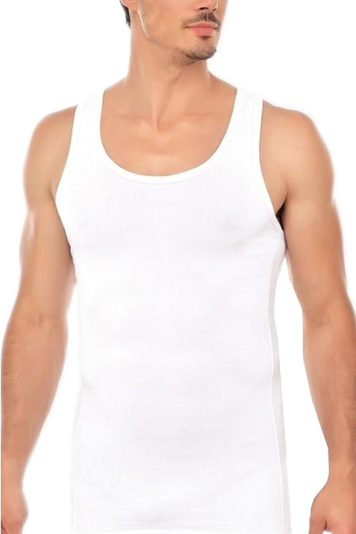 Sedef Yıldız Erkek Kalın Askılı Atlet- (6 Adet)