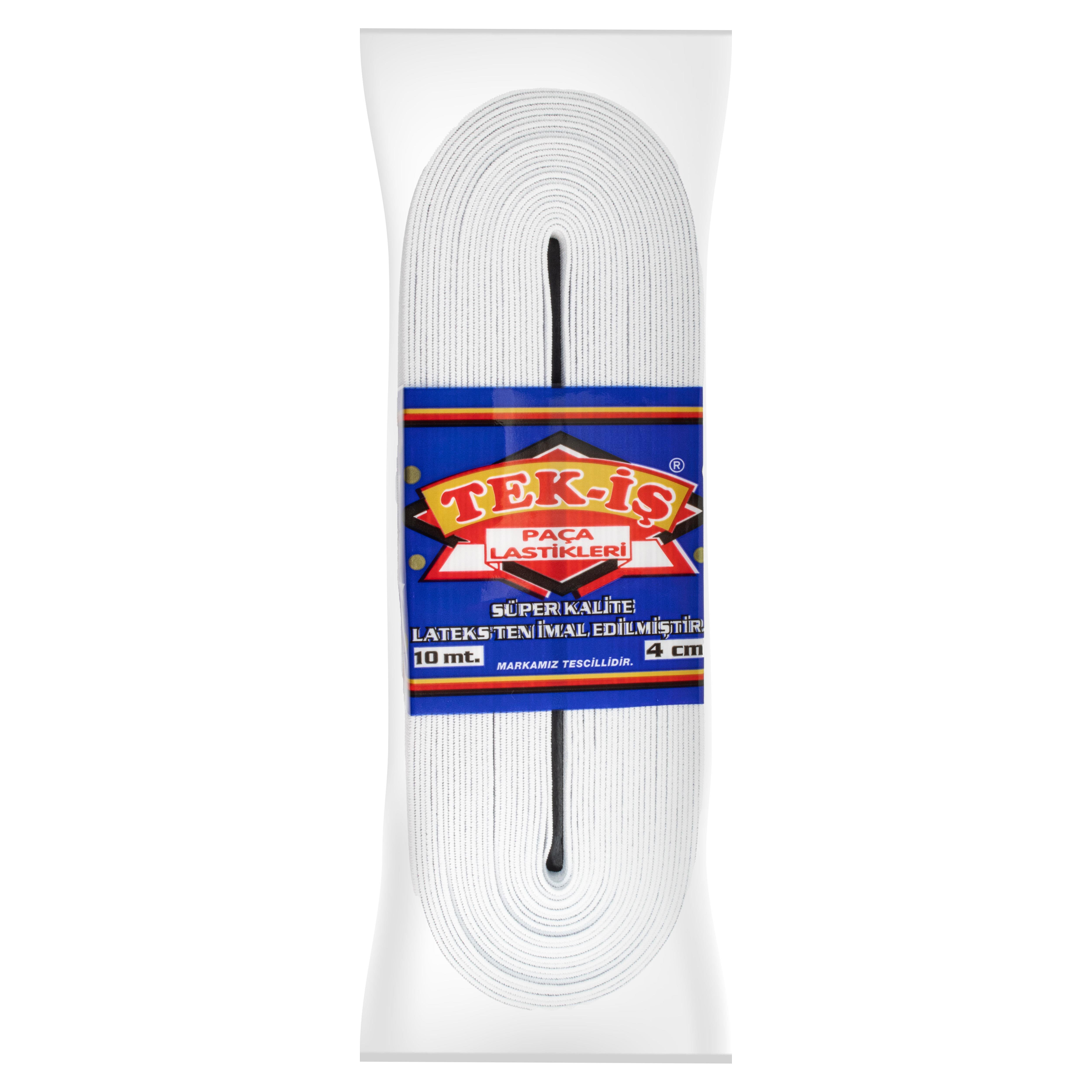 Tekiş Paça Lastik ( 4 cm beyaz )