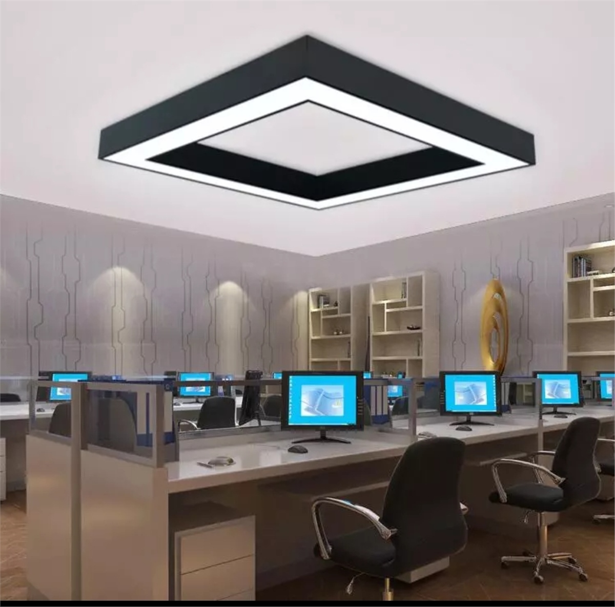 KARE LİNEER90 CM x 90 CM-H:100 CM KARE LİNEER AYDINLATMA (32W/4480LM/METRE İLE ÜRÜNLERİMİZ YÜKSEK IŞIK ŞİDDETİNE SAHİPTİR.)