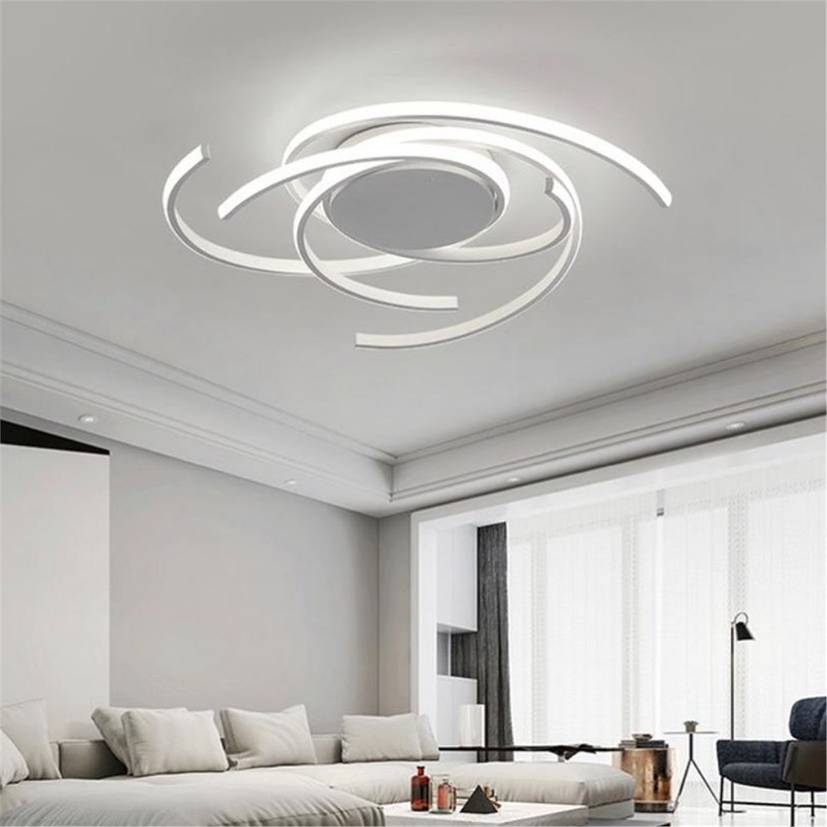 PLAFONYER LED AVİZEPLAFONYER LED AVİZE-1-BEYAZ GÖVDE RENGİ