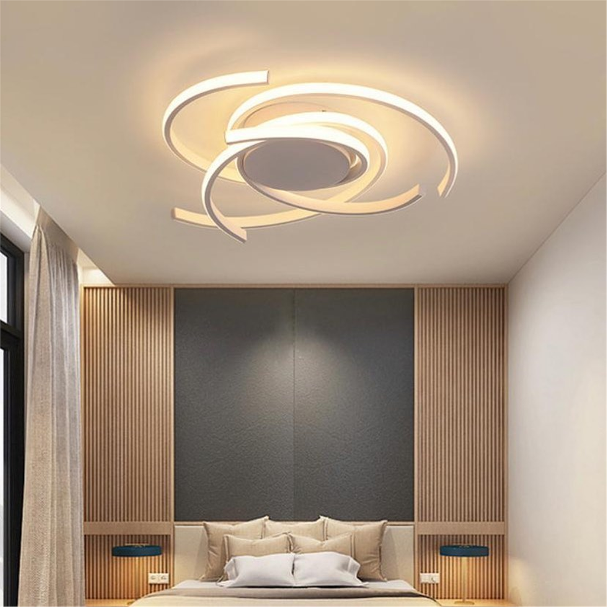 PLAFONYER LED AVİZEPLAFONYER LED AVİZE-1-BEYAZ GÖVDE RENGİ