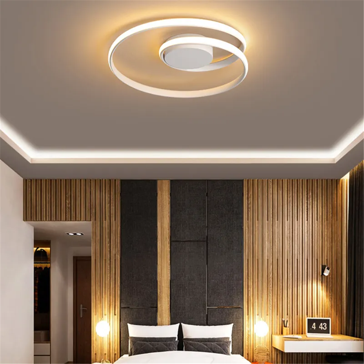 PLAFONYER LED AVİZEPLAFONYER LED AVİZE-13-ANTRASİT GÖVDE RENGİ
