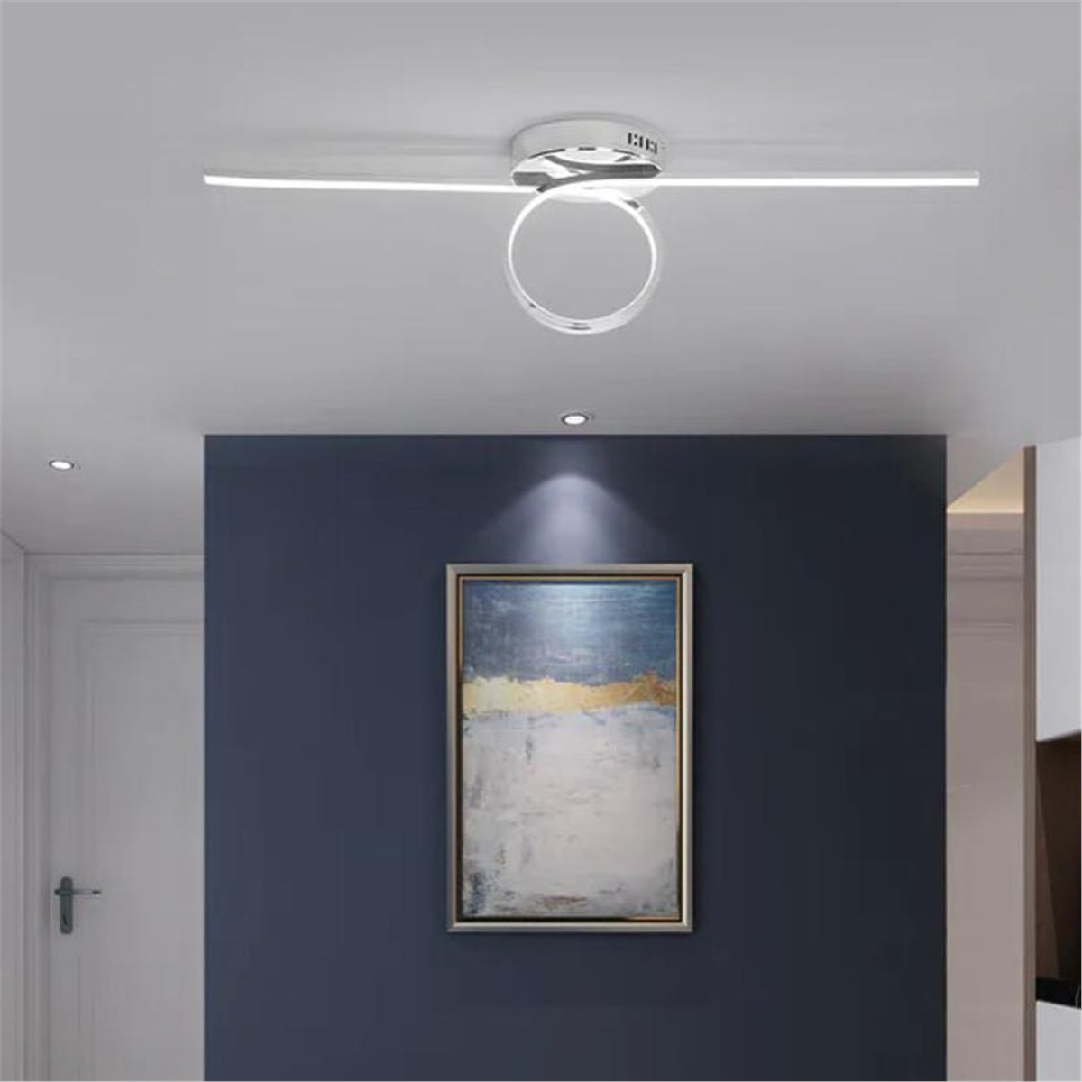 PLAFONYER LED AVİZEPLAFONYER LED AVİZE-27-SİYAH GÖVDE RENGİ