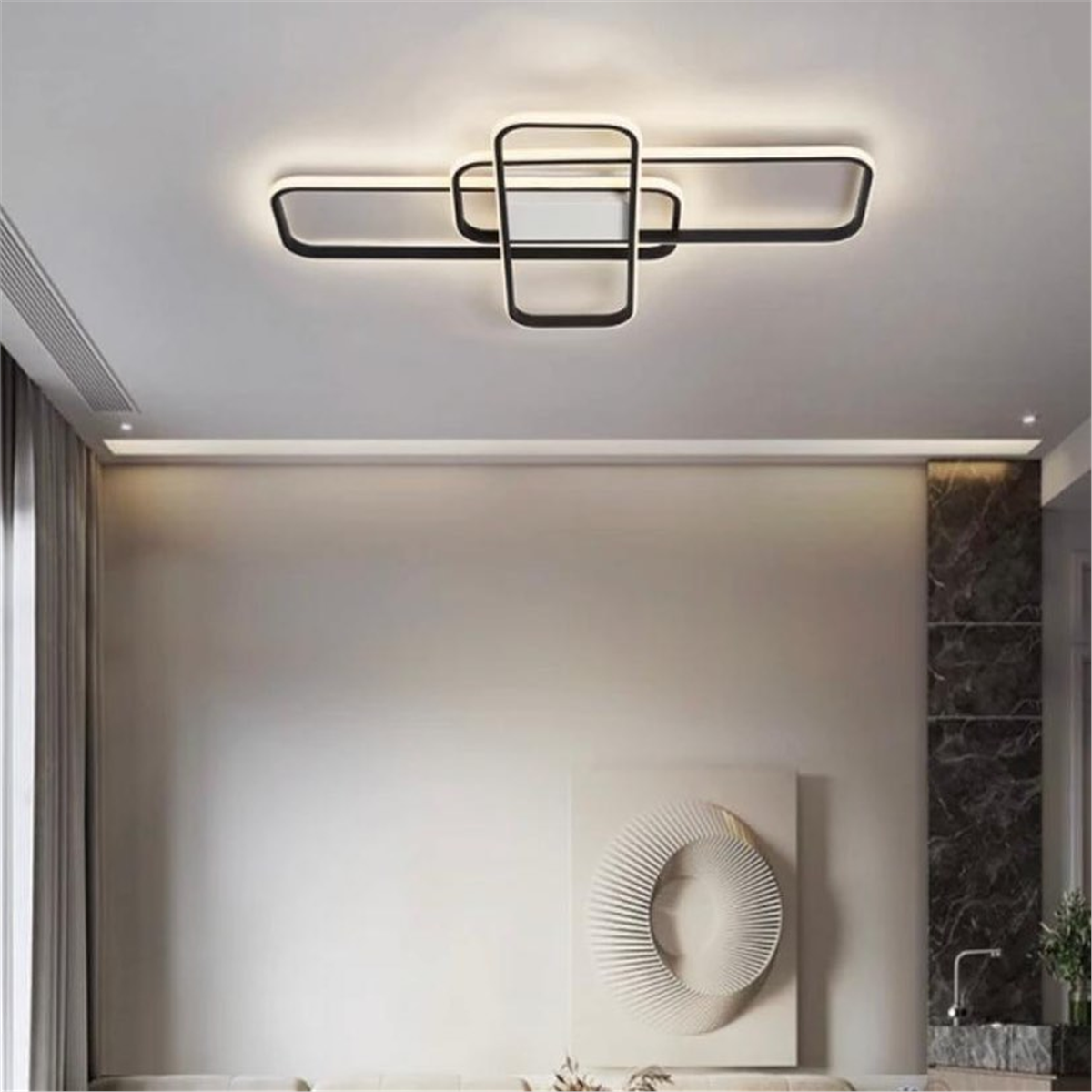 PLAFONYER LED AVİZEPLAFONYER LED AVİZE-28-BEYAZ GÖVDE RENGİ