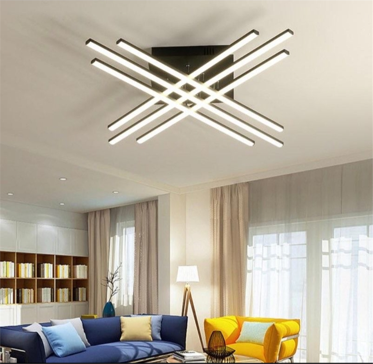 PLAFONYER LED AVİZEPLAFONYER LED AVİZE-31-SİYAH GÖVDE RENGİ