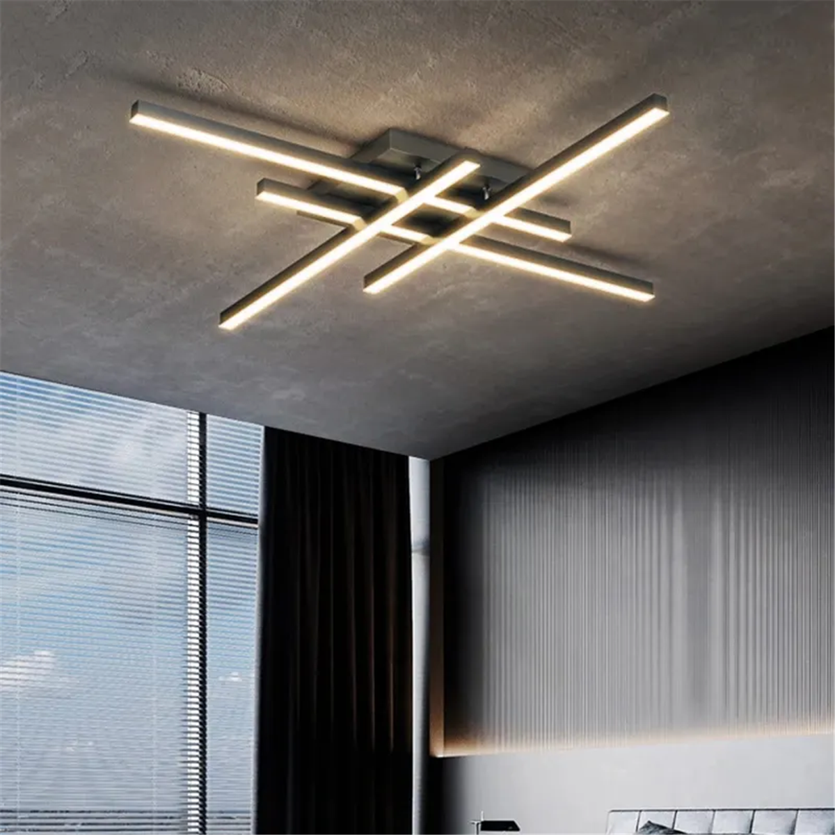 PLAFONYER LED AVİZEPLAFONYER LED AVİZE-32-ANTRASİT GÖVDE RENGİ
