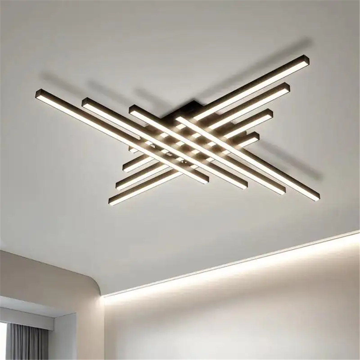 PLAFONYER LED AVİZEPLAFONYER LED AVİZE-34-ANTRASİT GÖVDE RENGİ