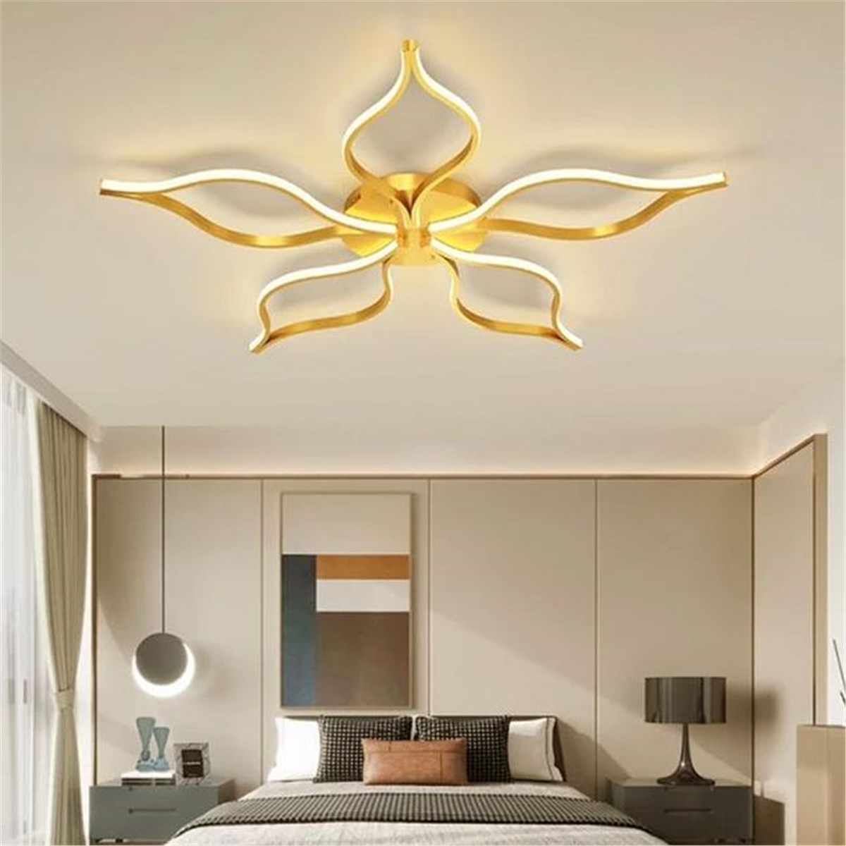 PLAFONYER LED AVİZEPLAFONYER LED AVİZE-46-SİYAH GÖVDE RENGİ