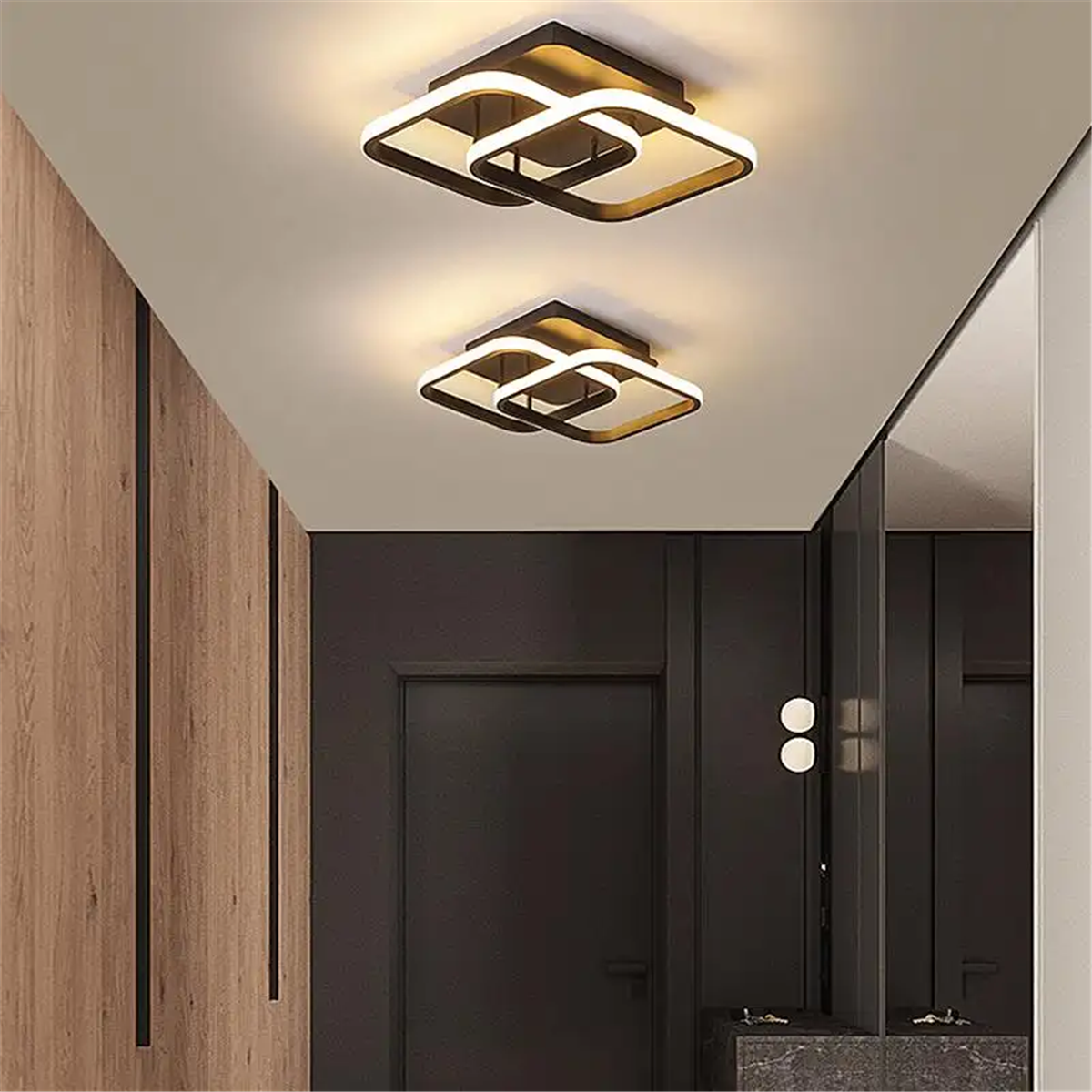 PLAFONYER LED AVİZEPLAFONYER LED AVİZE-51-ANTRASİT GÖVDE RENGİ