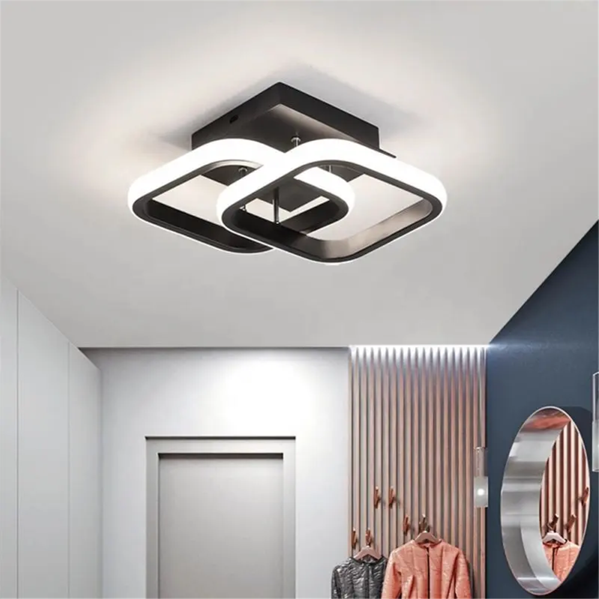 PLAFONYER LED AVİZEPLAFONYER LED AVİZE-51-SİYAH GÖVDE RENGİ