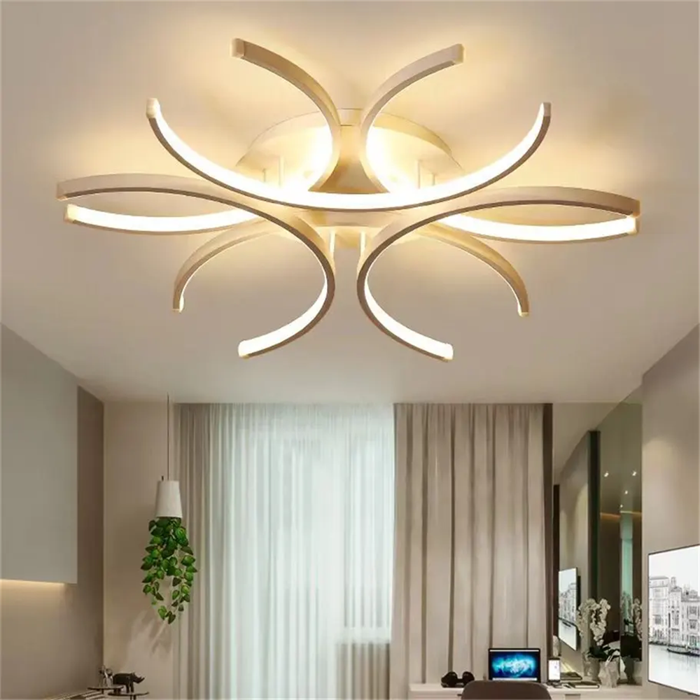 PLAFONYER LED AVİZEPLAFONYER LED AVİZE-58-SİYAH