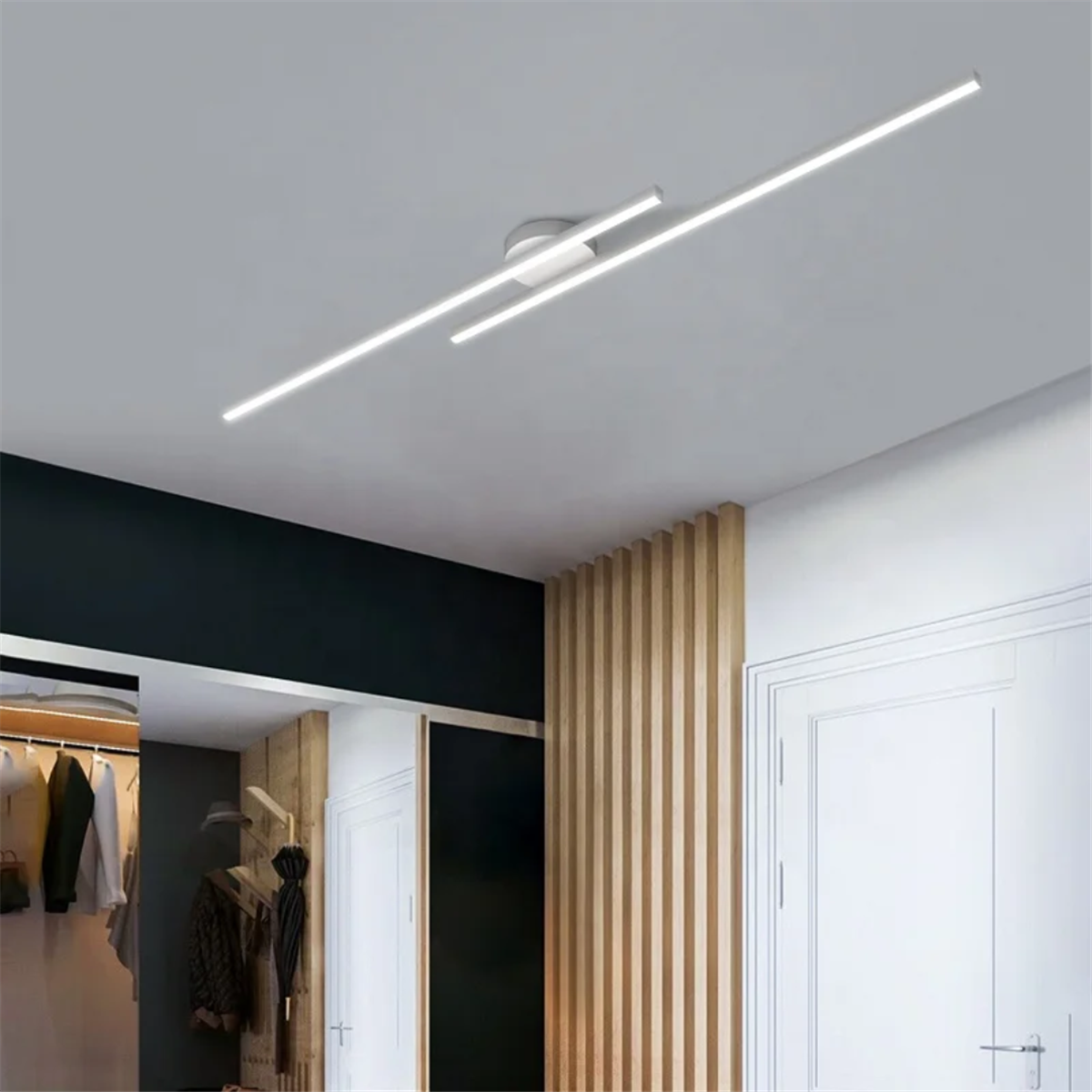 PLAFONYER LED AVİZEPLAFONYER LED AVİZE-68-BEYAZ GÖVDE RENGİ