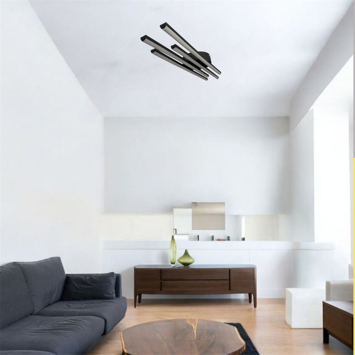 PLAFONYER LED AVİZEPLAFONYER LED AVİZE-69-SİYAH GÖVDE RENGİ