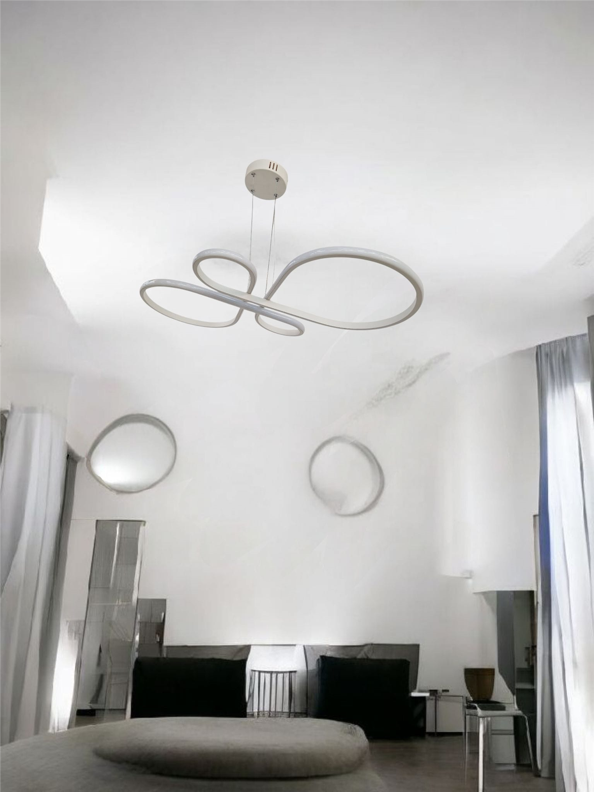 SARKIT LED AVİZESARKIT LED AVİZE-105-SİYAH GÖVDE RENGİ