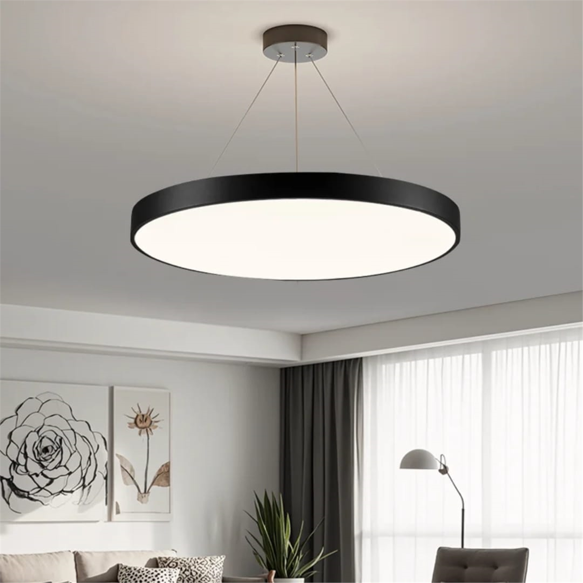 SARKIT LED AVİZESARKIT LED AVİZE-110-SİYAH GÖVDE RENGİ