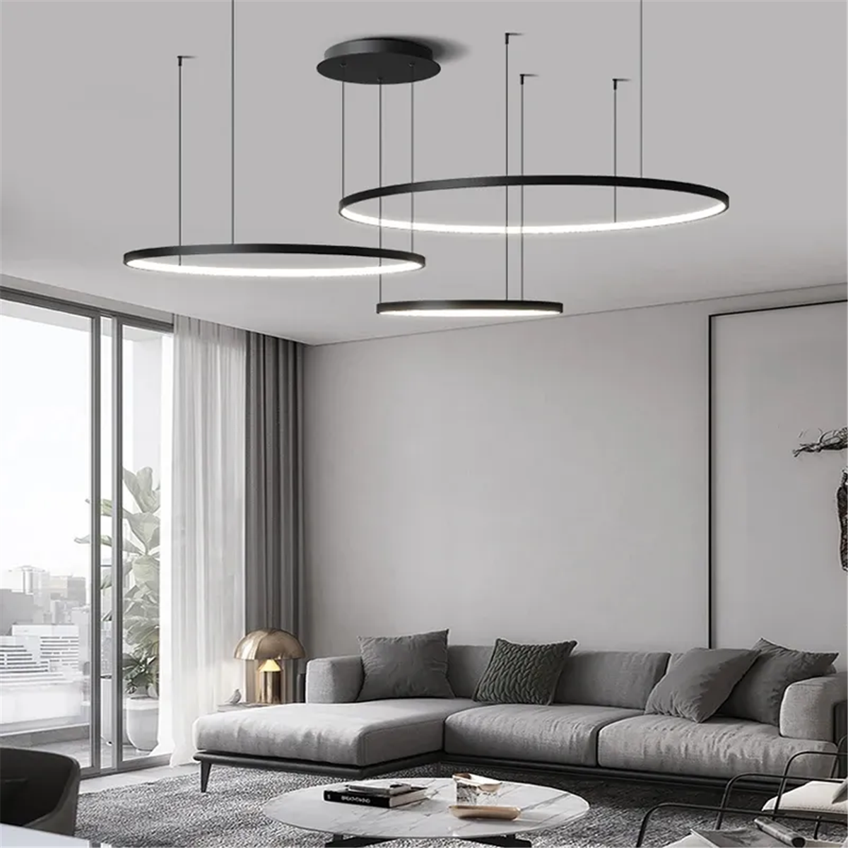 SARKIT LED AVİZESARKIT LED AVİZE-31-SİYAH GÖVDE