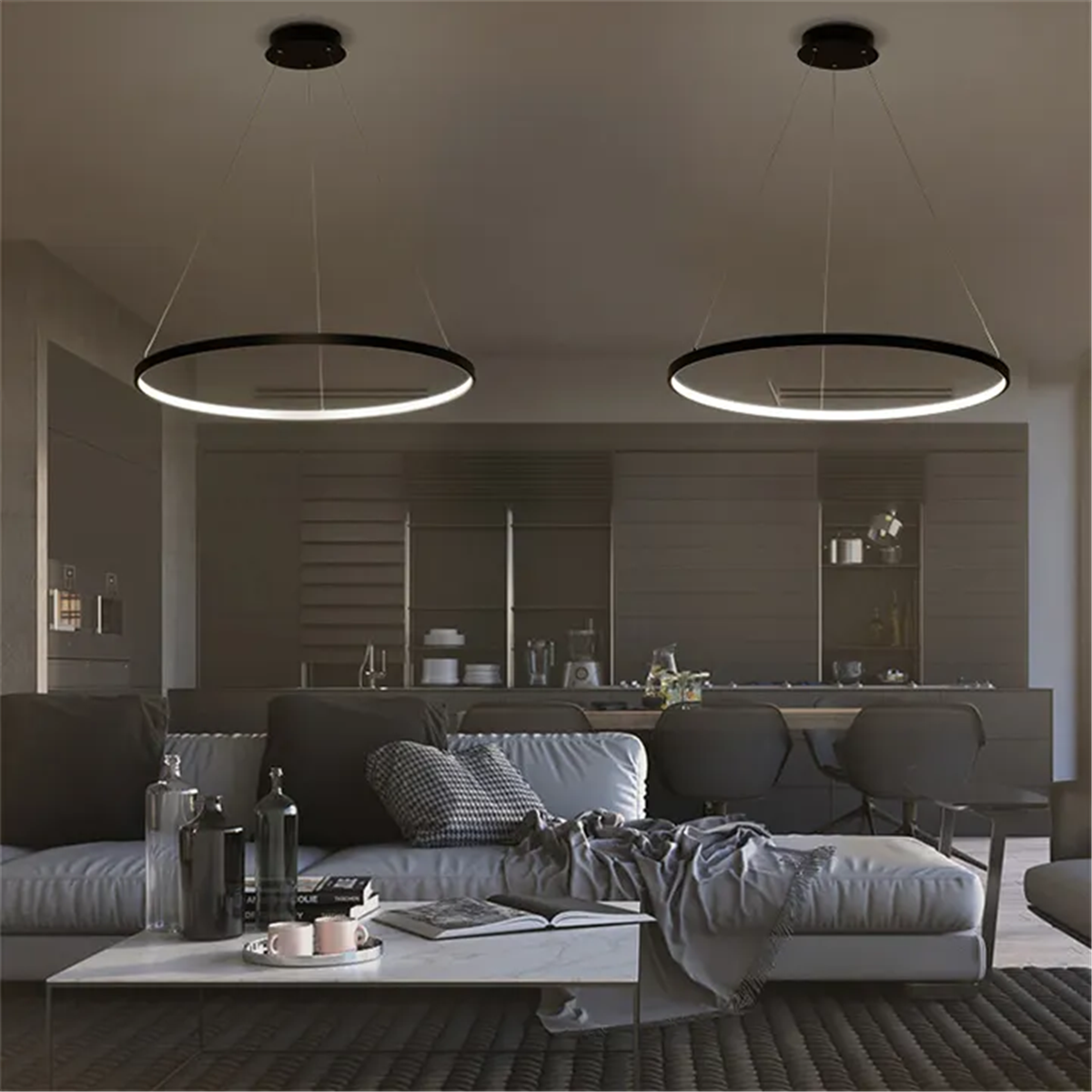 SARKIT LED AVİZESARKIT LED AVİZE-34-BEYAZ GÖVDE