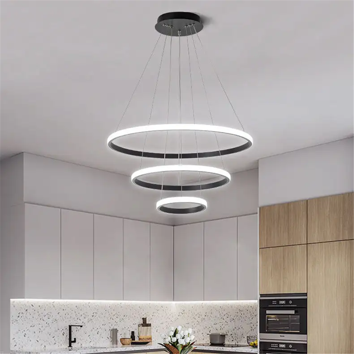 SARKIT LED AVİZESARKIT LED AVİZE-36-BEYAZ GÖVDE