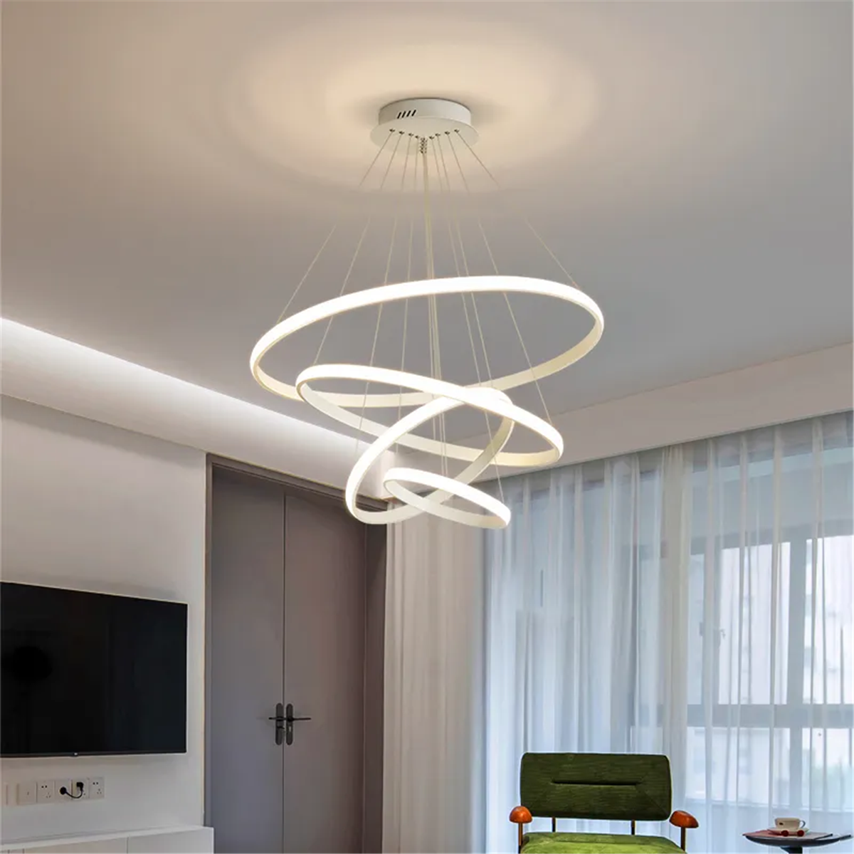 SARKIT LED AVİZESARKIT LED AVİZE-37-BEYAZ GÖVDE