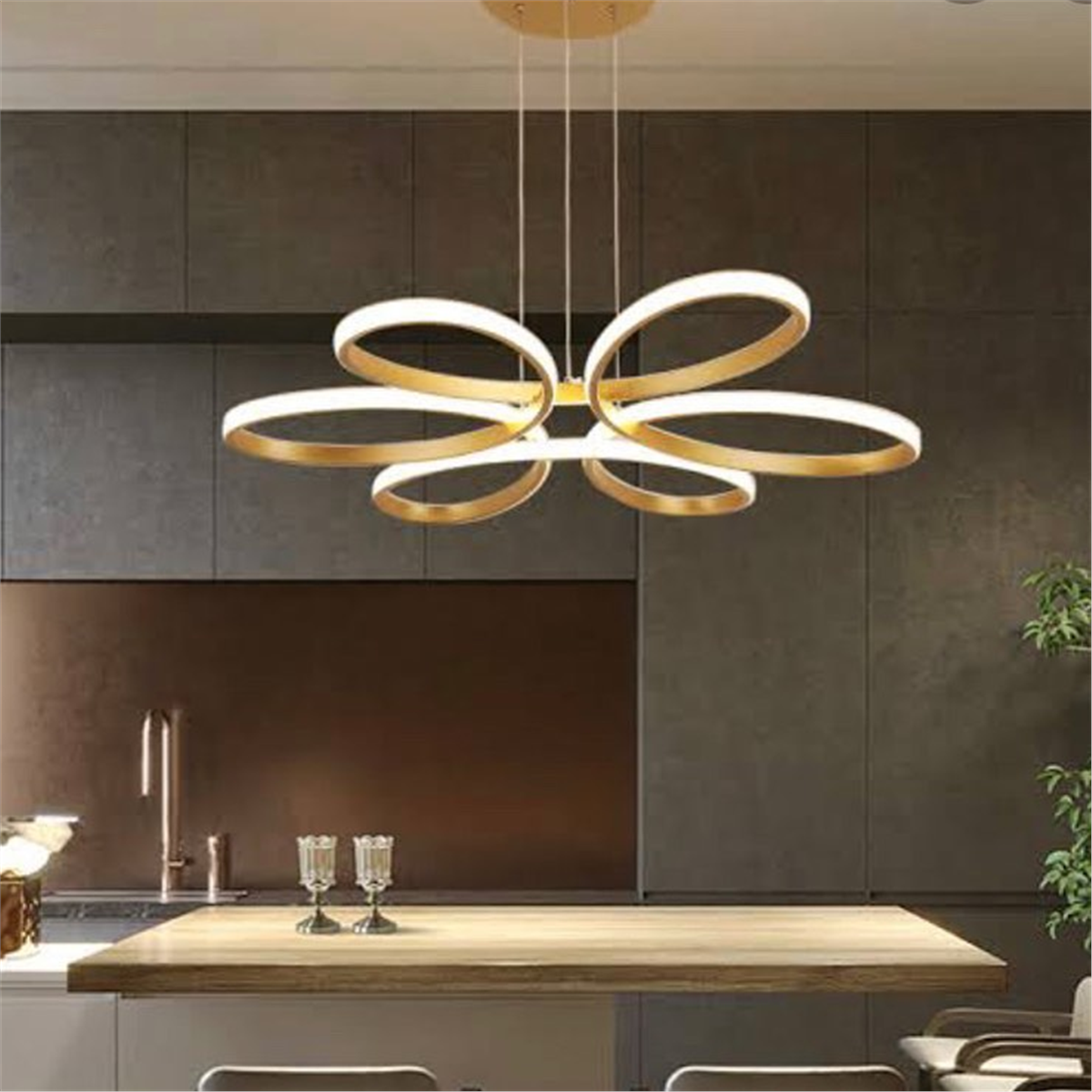 SARKIT LED AVİZESARKIT LED AVİZE-60-ANTRASİT