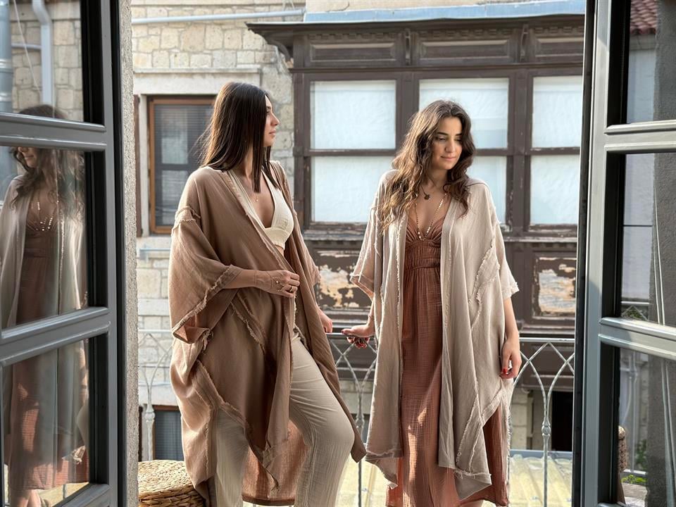 ANGEL PÜSKÜL BEJ KAFTAN