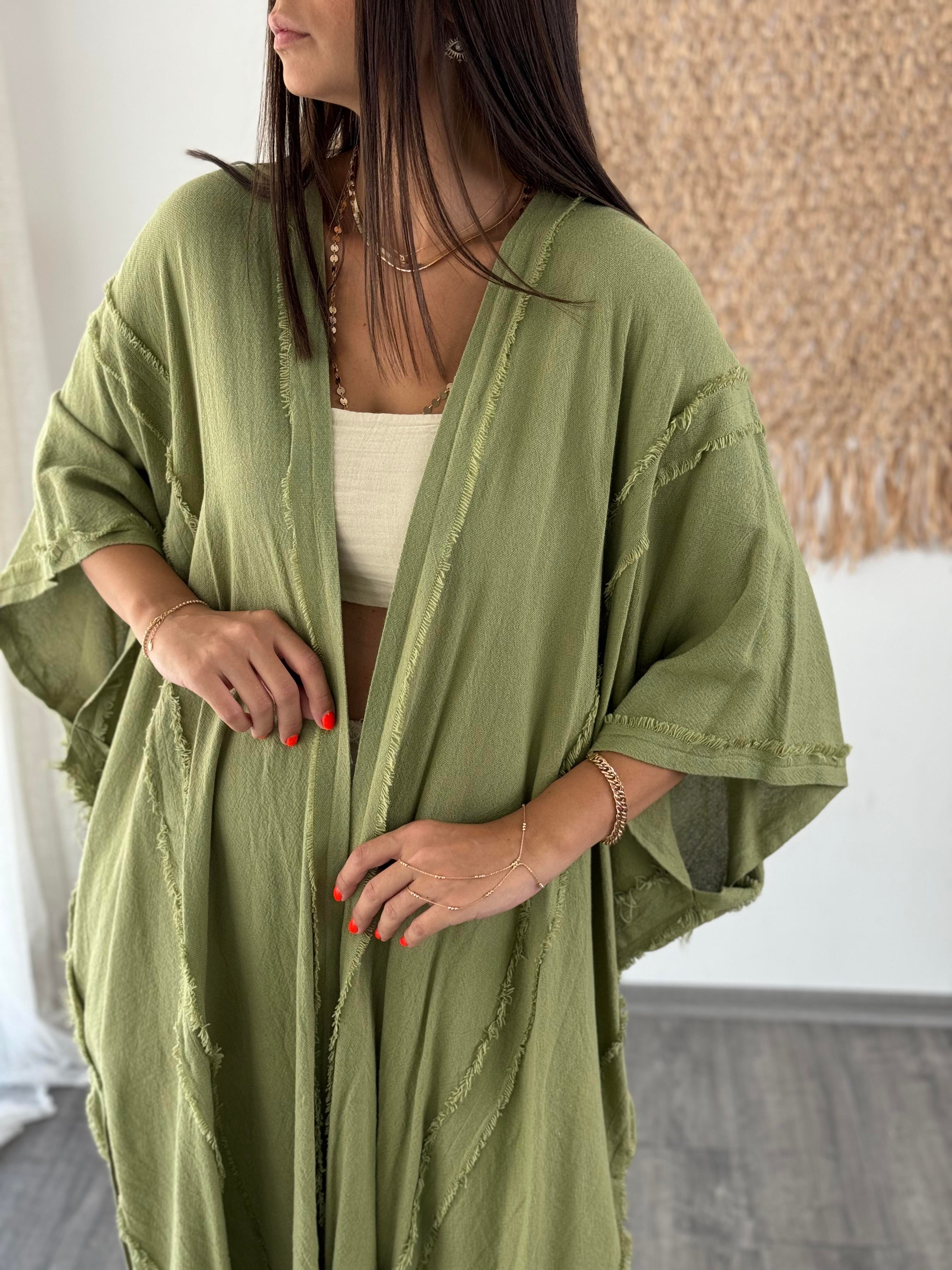 ANGEL PÜSKÜL SAGE GREEN KAFTAN